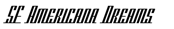 SF Americana Dreams font preview